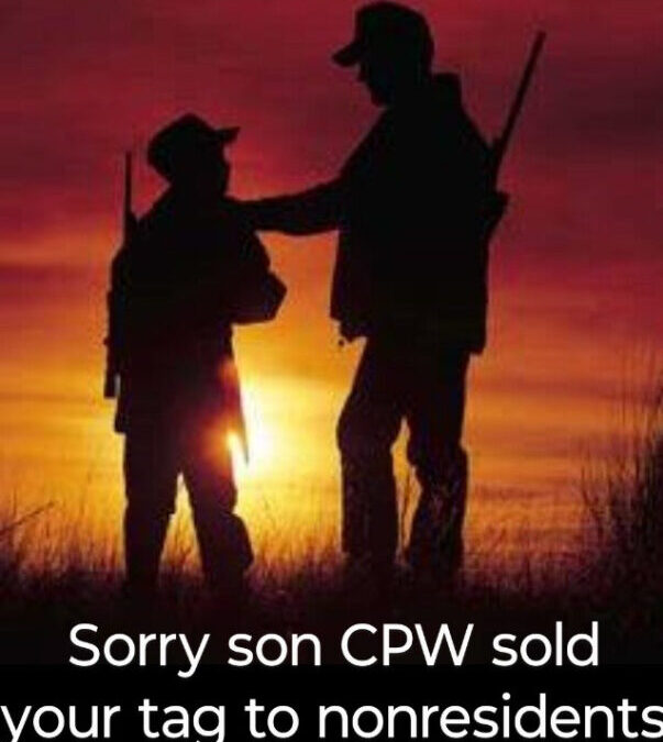 Sorry Son, CPW Gave All your Tags to Nonresidents