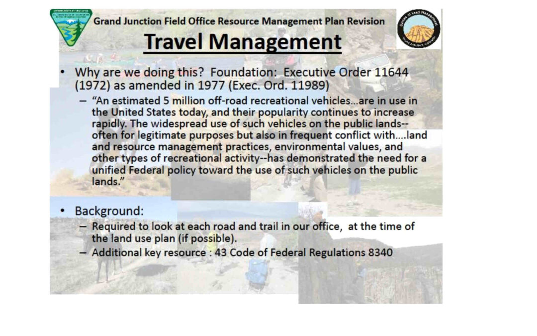 Trump Shreds Executive Orders 11644 & 11989 that the BLM Abused for Road Closures for 50 years